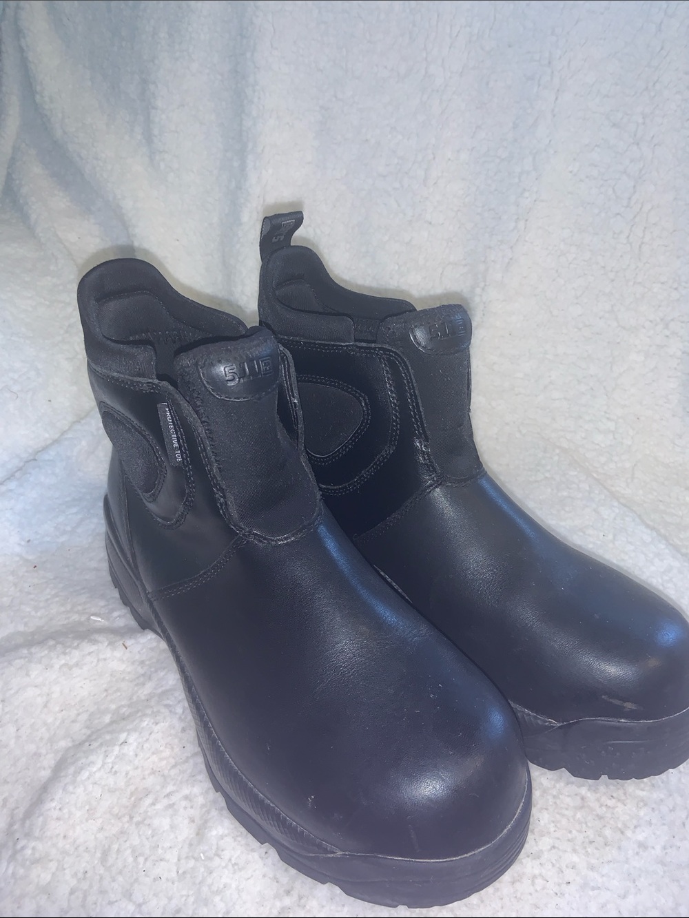 5.11 Tactical Men’s Black Leather Pull-On Tactical Boots